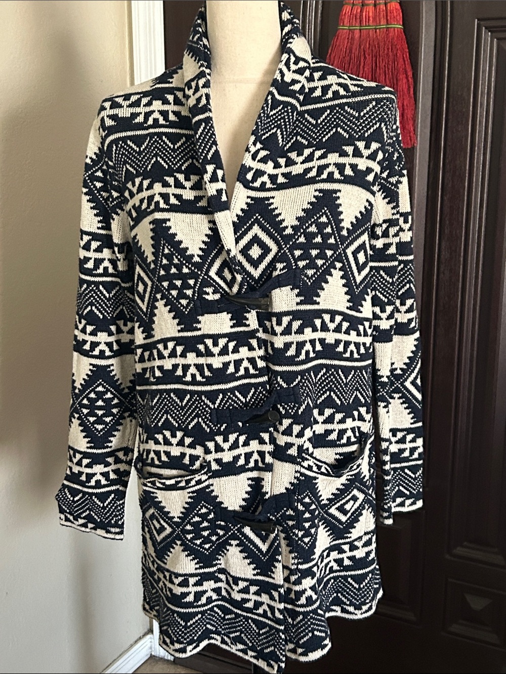 Chaps Women's Geometric Sweater